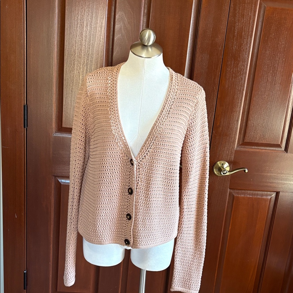 Joie Blush Button-Up Cardigan